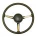 Steering Wheel Kit With Horn Button Cap, Black Vinyl, 76-95 CJ & WRANGLER 