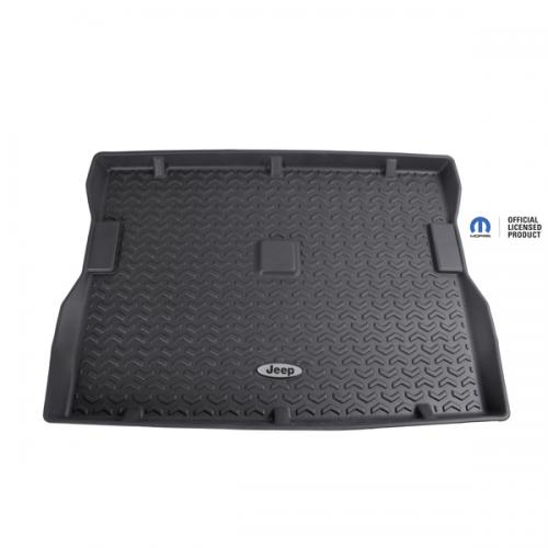 All Terrain Cargo Liner with Jeep Logo, 76-95 Jeep CJs and Wrangler
