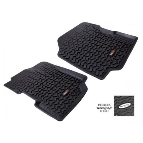 All Terrain Front Floor Liners, Tread Lightly, 76-95 Jeep Models