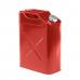 Jerry Can Gas Tank, Metal 5-Gallon In Red, (With Plastic Nozzle)